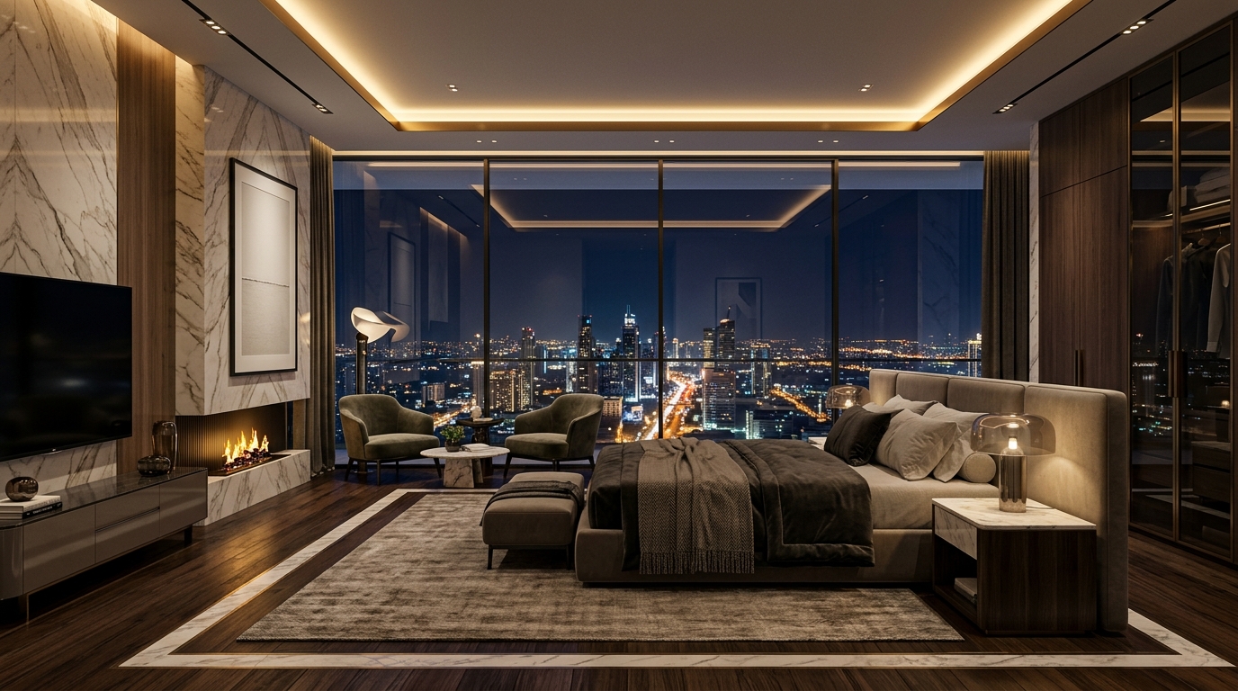 Dark Luxury Master Bed
